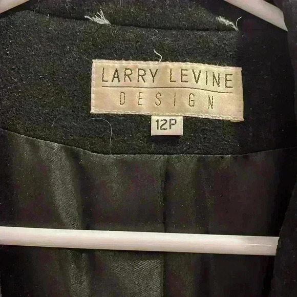 Larry Levine Design Lambswool & Cashmere Peacoat - Picture 3 of 10